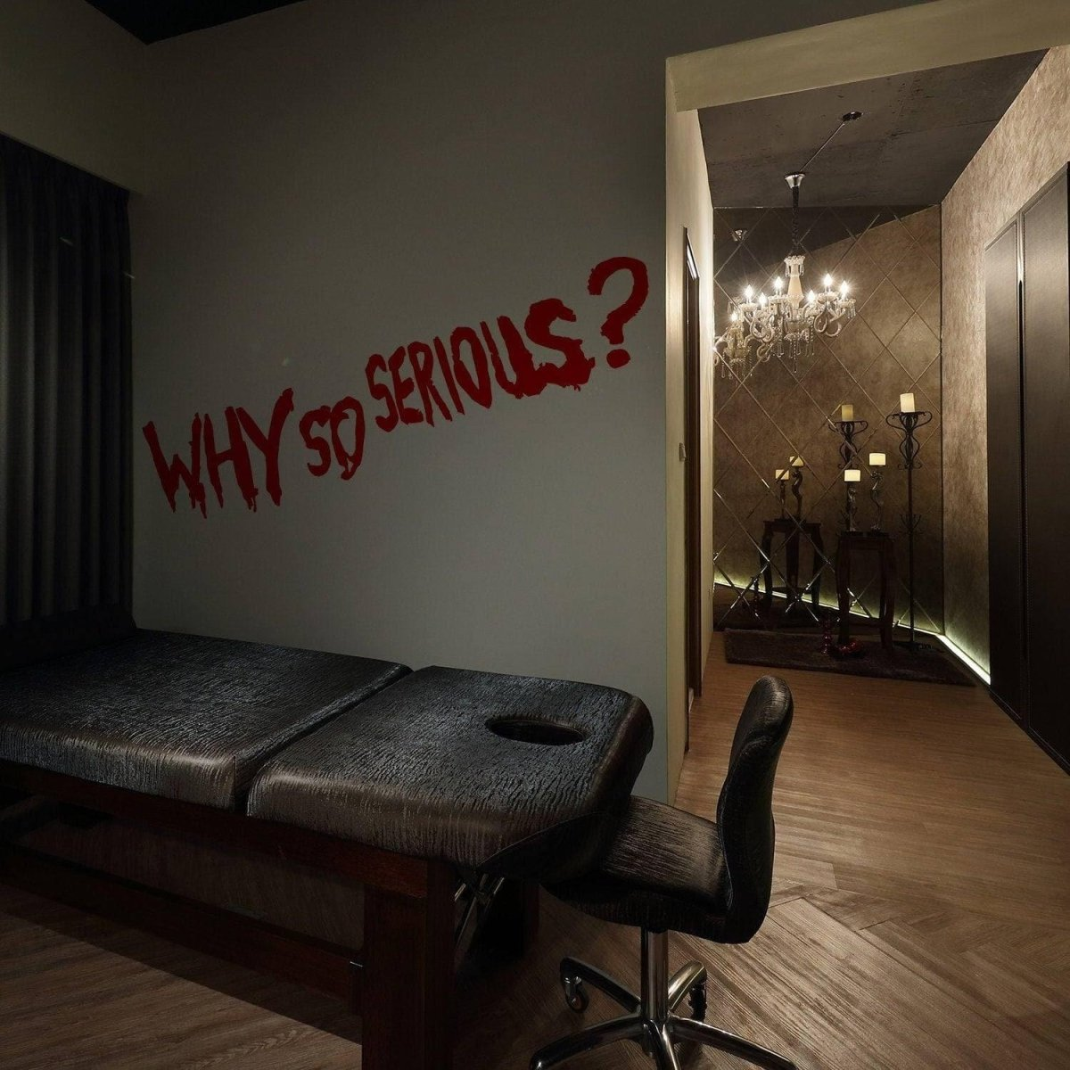 Why So Serious Joker Wall Vinyl Sticker - House Funny Evil Villain Quote Decal - Bumper Laptop Car Macbook Skateboard Die Cut Stick