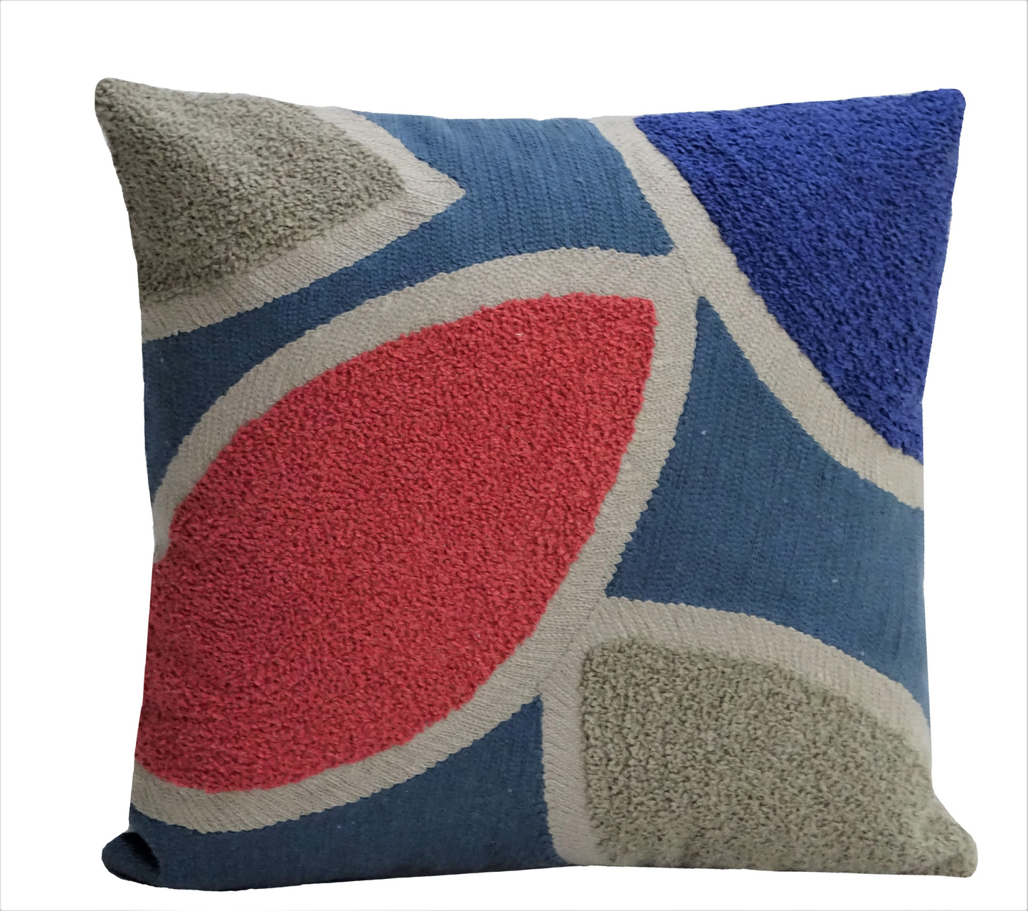 Embroidery Throw Pillow 20" X 20" Multi Color Insert Included