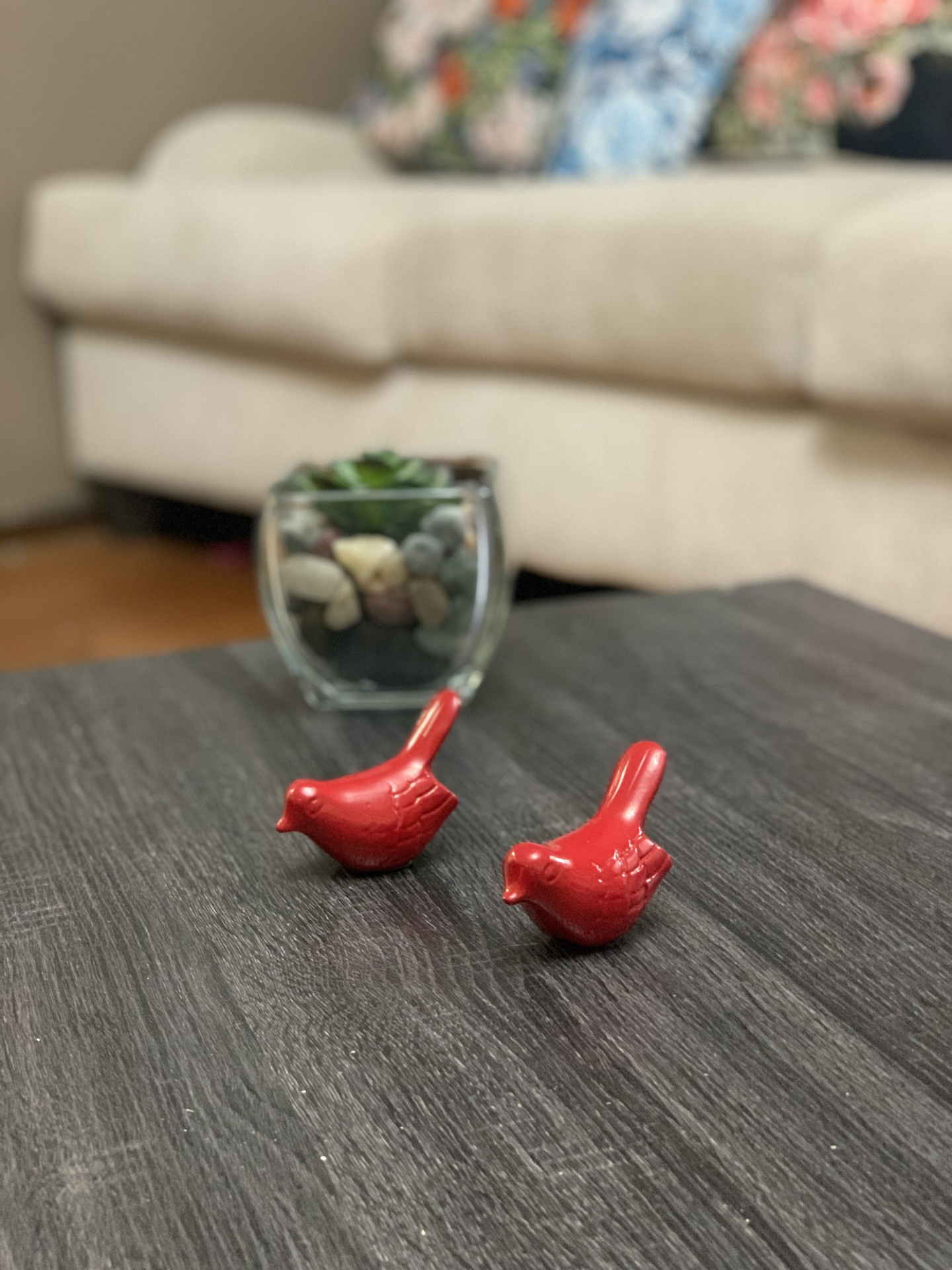 Vibhsa Birds of Health and Happiness Set of 2 (Red)