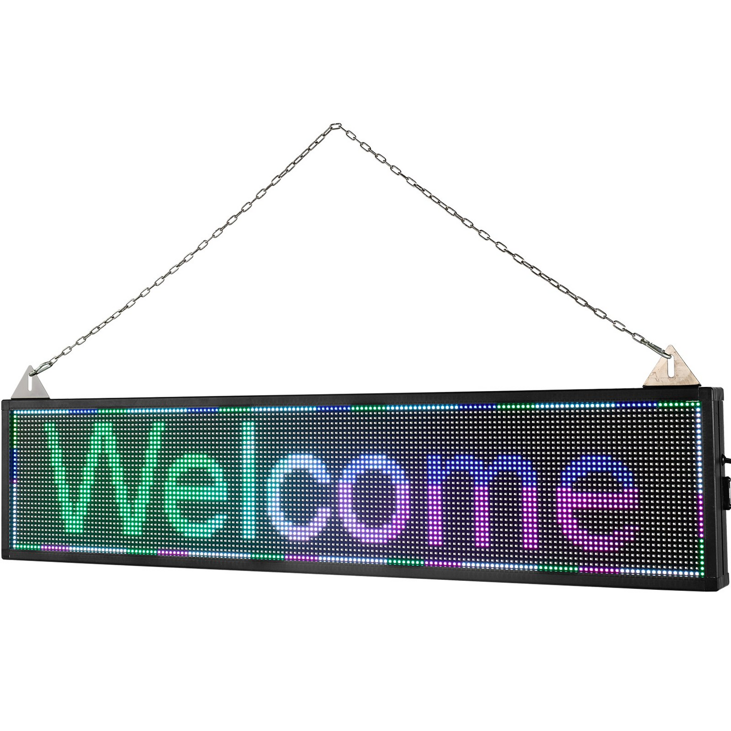 VEVOR LED Scrolling Sign, 40" x 9" WiFi & USB Control, Full Color P6 Programmable Display, Indoor High Resolution Message Board, High Brightness Electronic Sign, Perfect Solution for Advertising