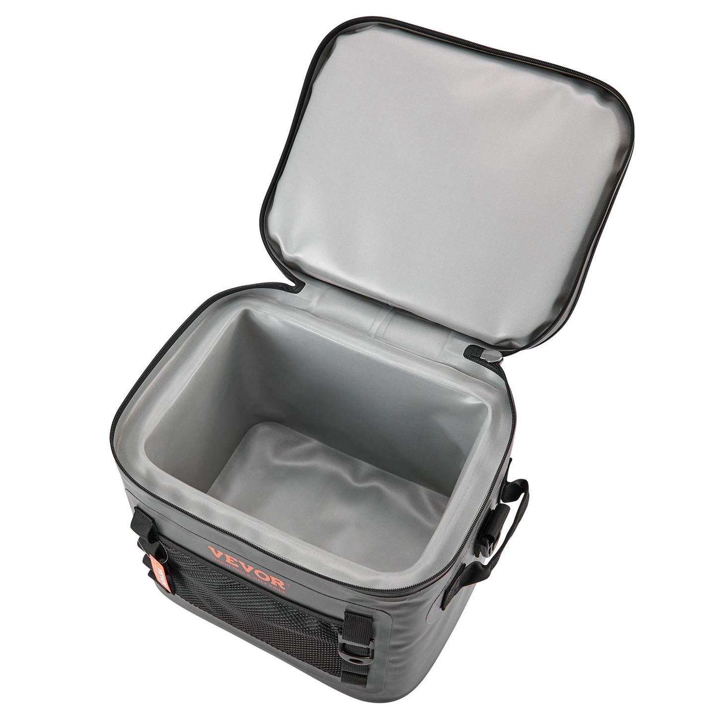 VEVOR Soft Cooler Bag, 24 Cans Soft Sided Cooler Bag Leakproof with Zipper, Waterproof Soft Cooler Insulated Bag, Lightweight & Portable Collapsible Cooler for Beach, Hiking, Picnic, Camping, Travel