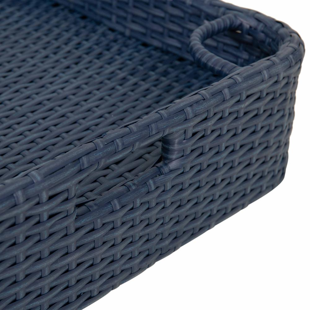 Wicker Floating Pool Tray Durable & Sturdy Aluminum Frame Pool Accessory Tray