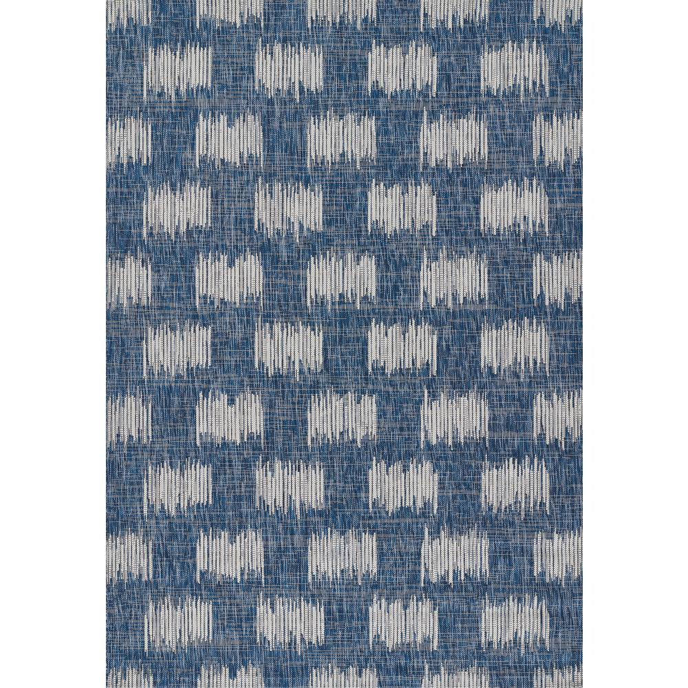 Transitional Rectangle Area Rug, Blue, 6'7" X 9'6"