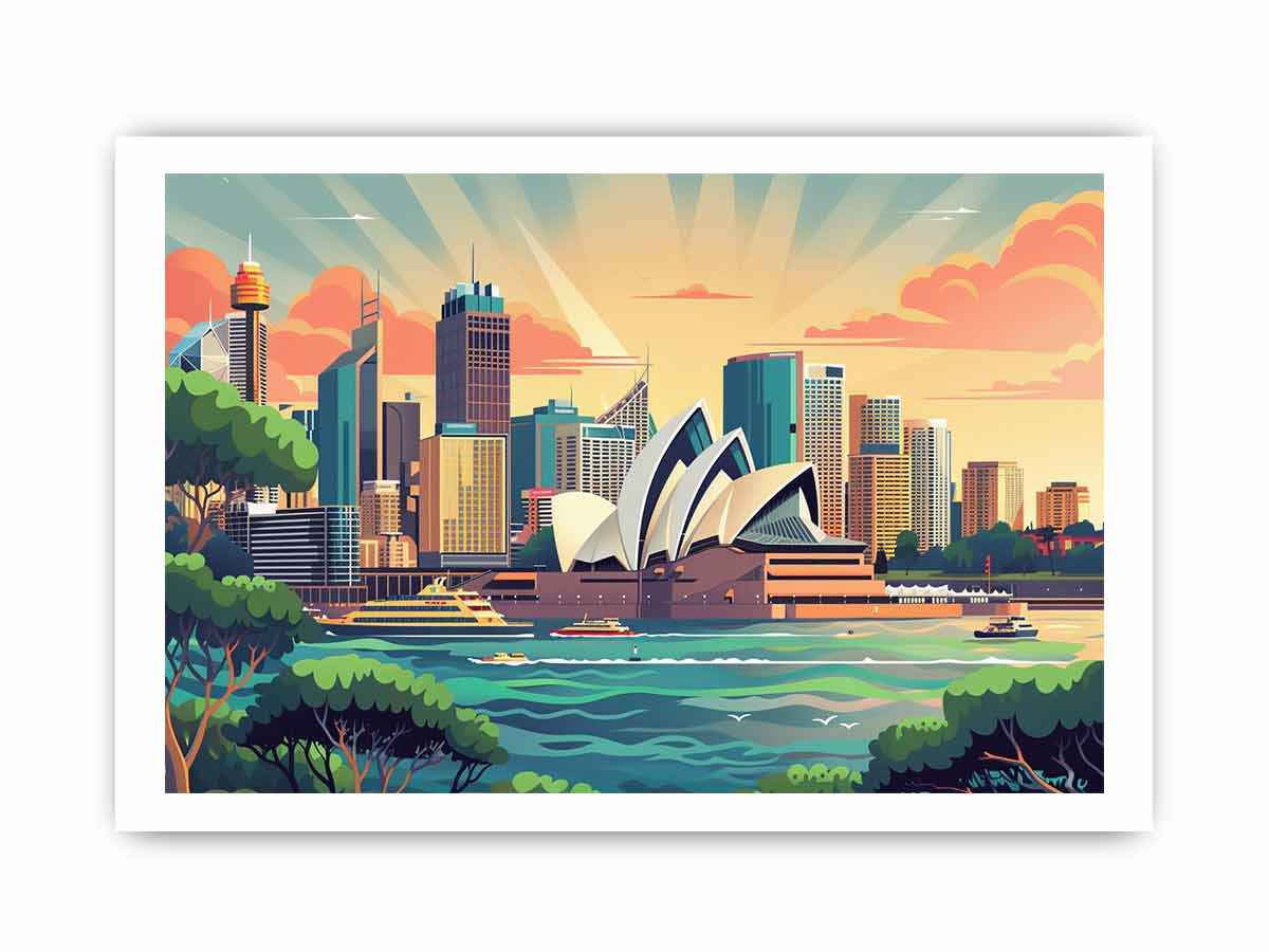 Sydney Framed Print