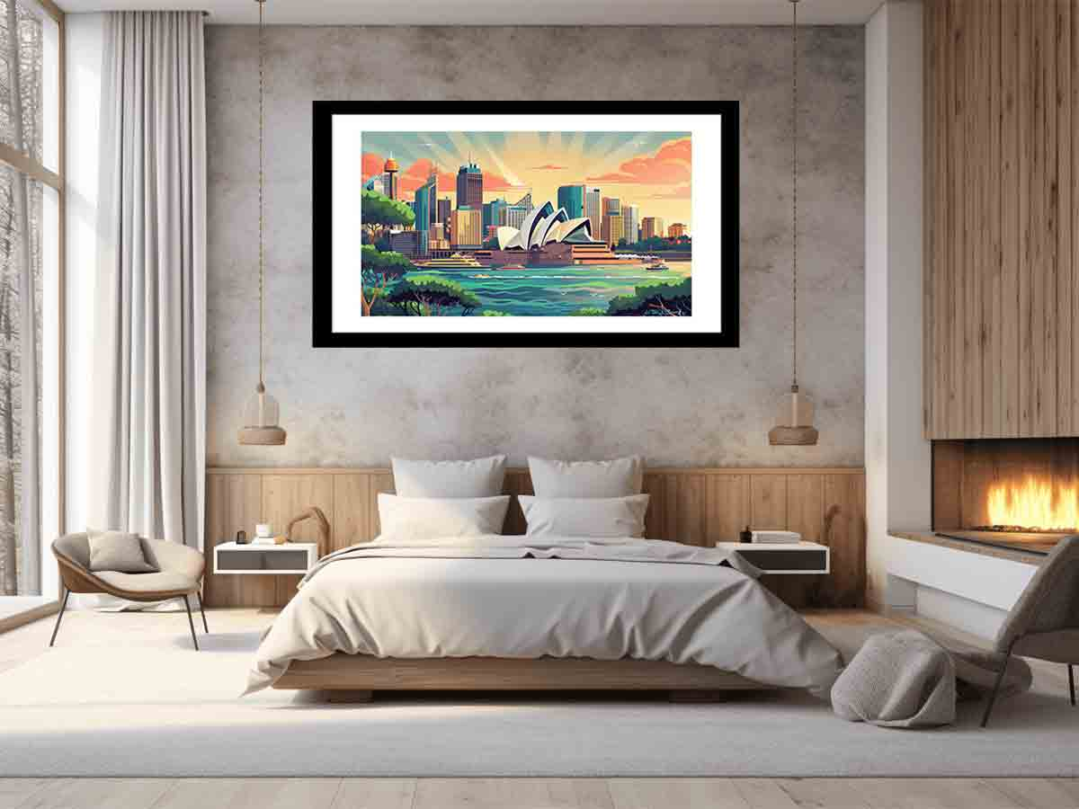 Sydney Framed Print