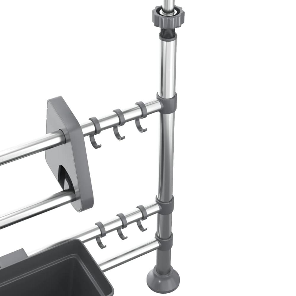 Adjustable Kitchen Organizer Aluminum