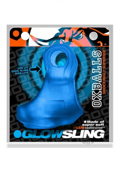 Oxballs Glowsling Cock Sling - Led Blue Ice