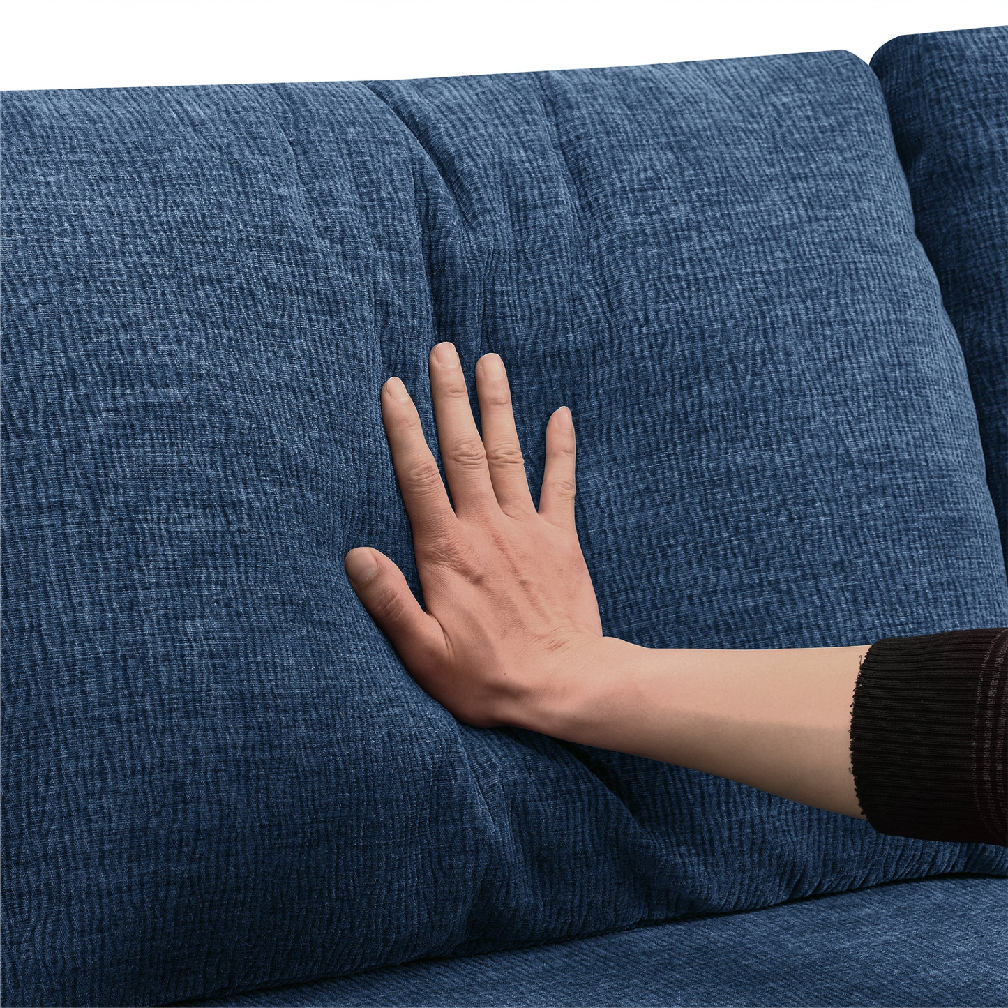 110*72" Modular U Shaped Sectional Sofa,Luxury Chenille Floor Couch Set,Upholstered Indoor Furniture,Foam-Filled Sleeper Sofa Bed for Living Room,Bedroom,Free Combination,3 Colors