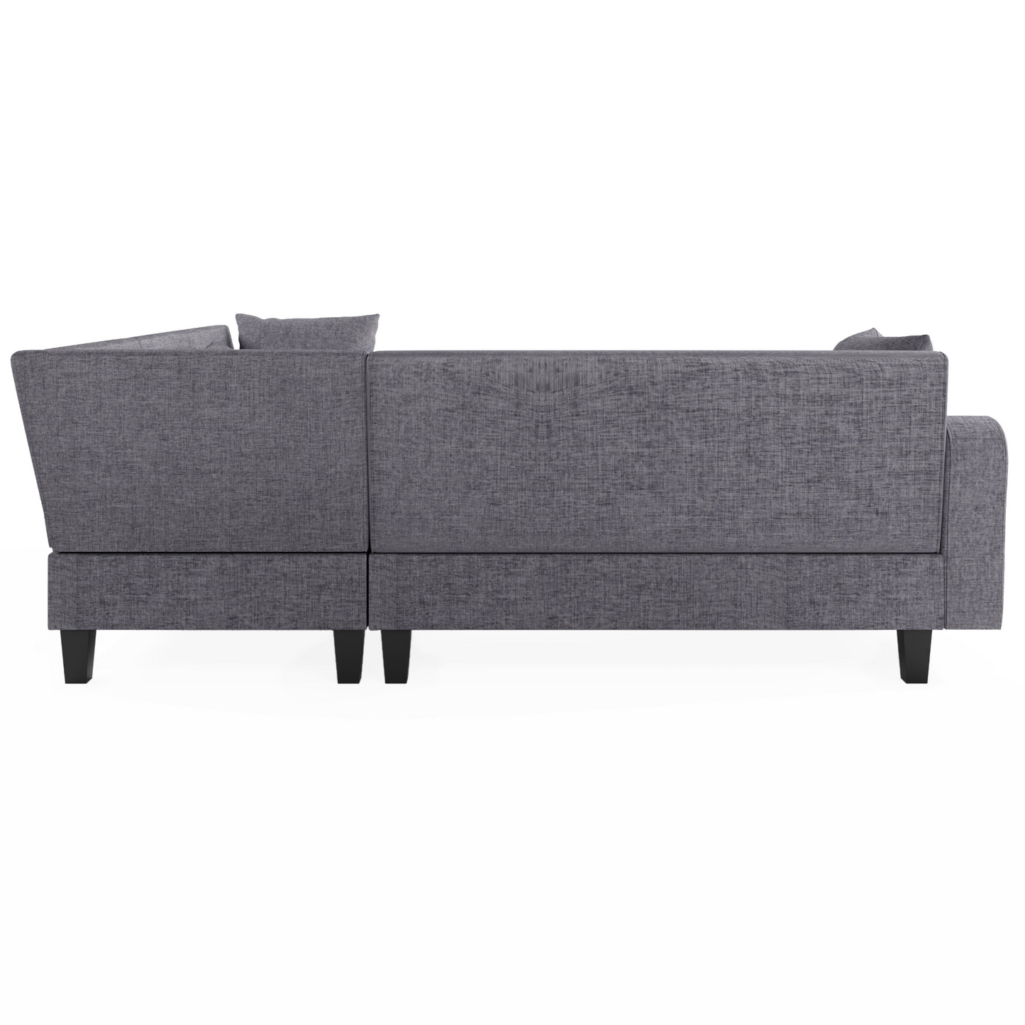 87" Modern Sectional Sofa with coffee table,6-Seat Couch Set with Storage Ottoman,Various Combinations,L-Shape Indoor Furniture with Unique Armrests for Living Room,Apartment, 2 Colors(6 pillows)