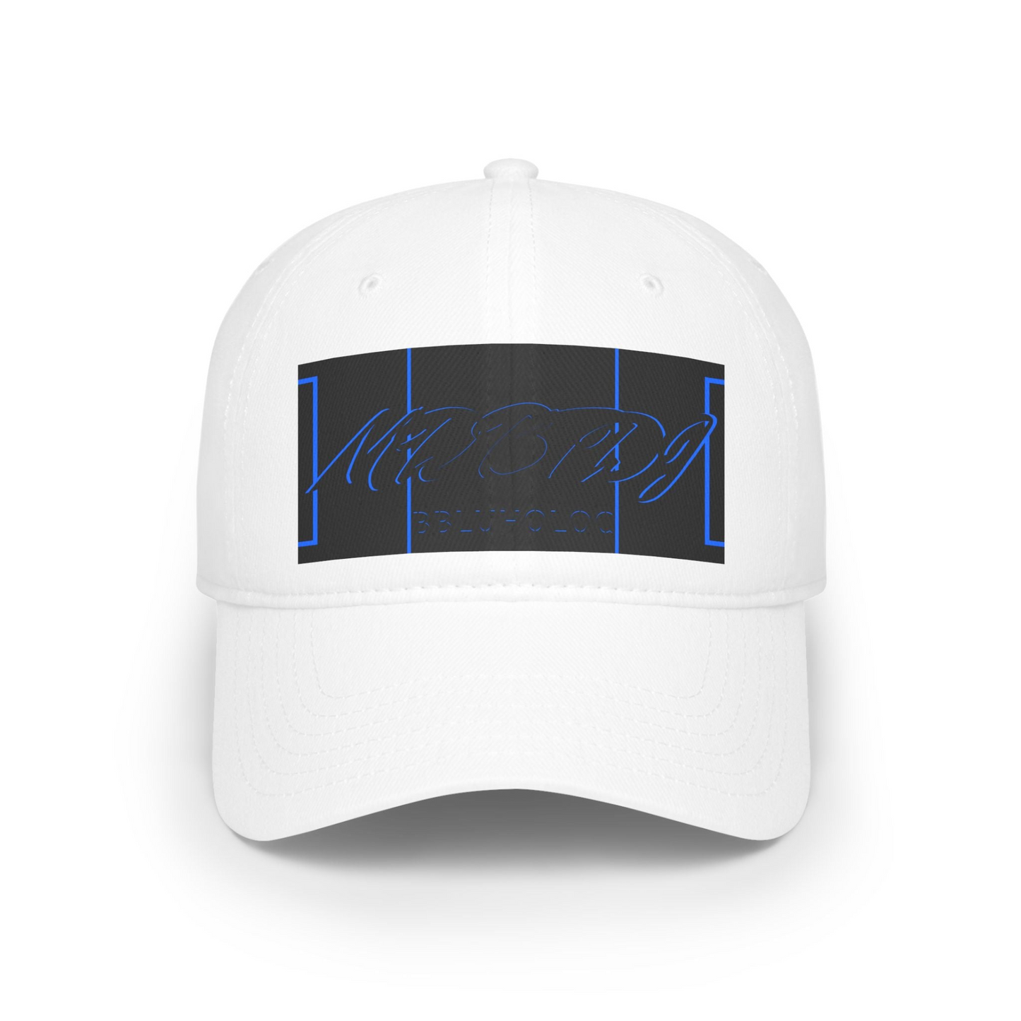 MDBTDJ#BBLUHOLOC White - Low Profile Baseball Cap