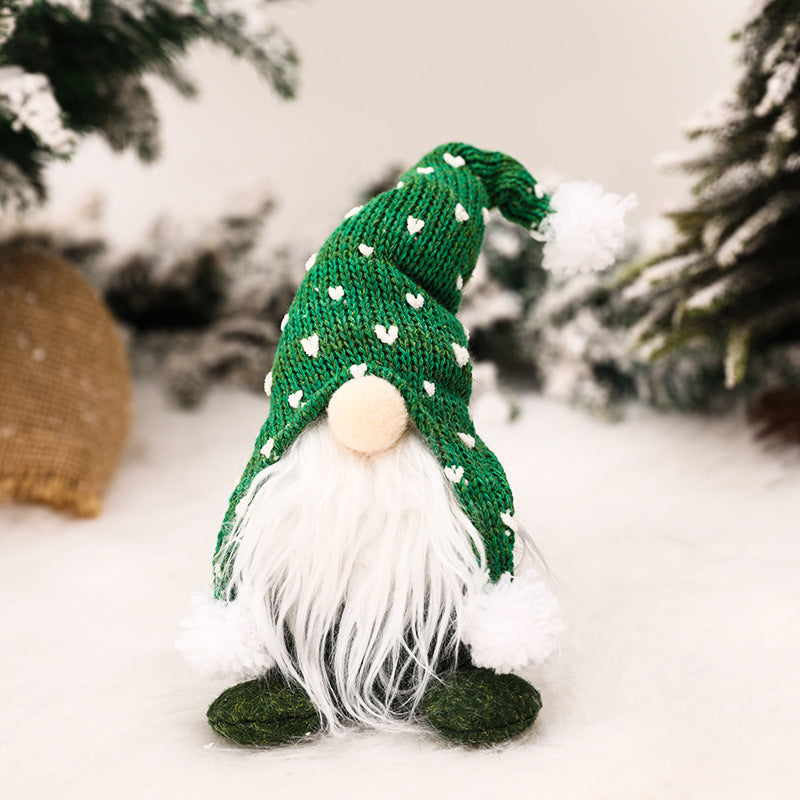 Nordic Forester Knitted Hat Sitting Doll Ornament