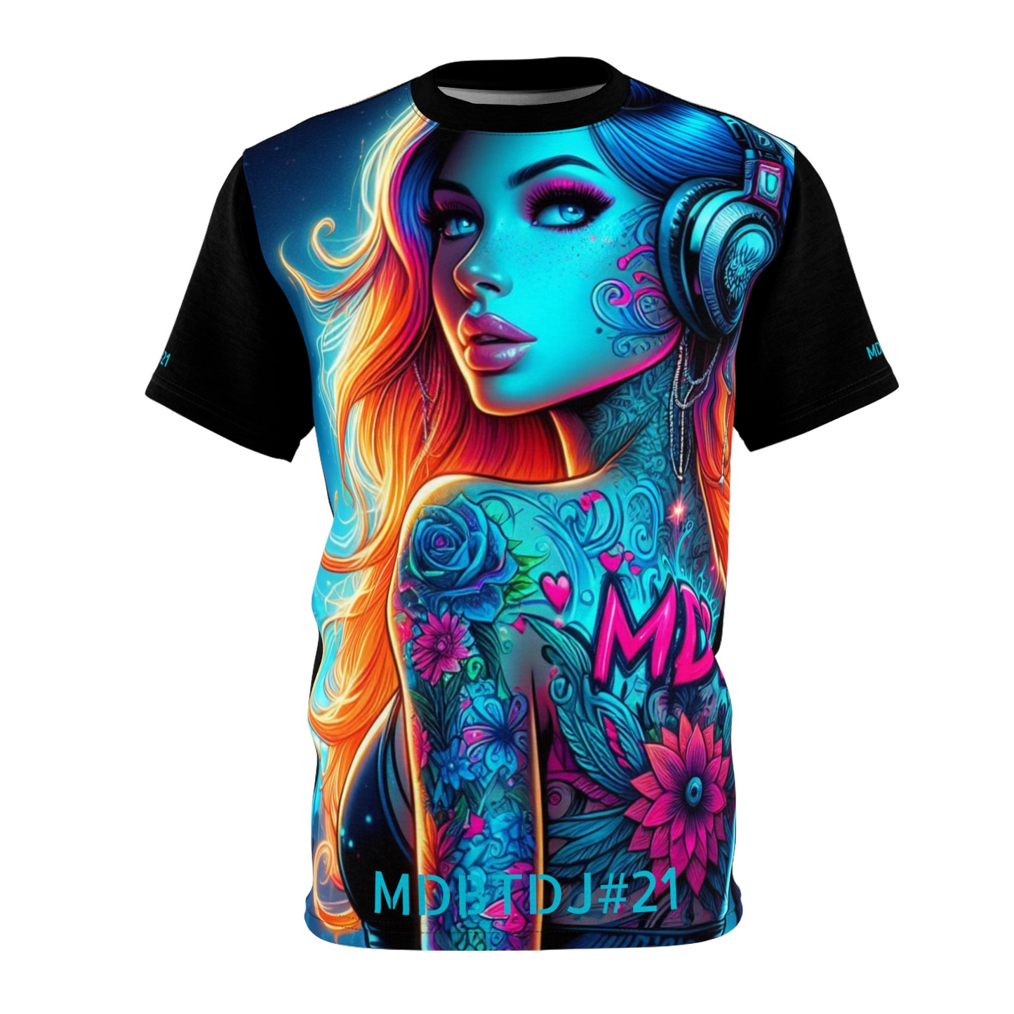 MDBTDJ#21 Premium Art Tee Shirt - Tattooed Dj's Limited Edition - Unisex