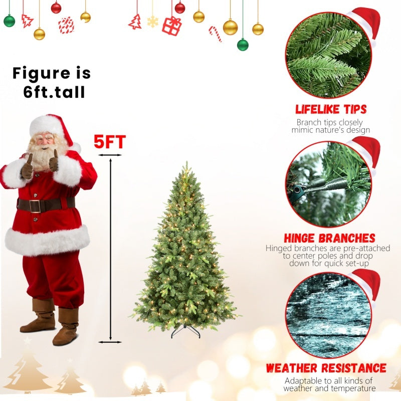 PE, PVC Christmas Tree, Green
