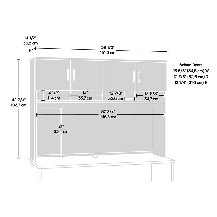 Hutch in Engineered Wood