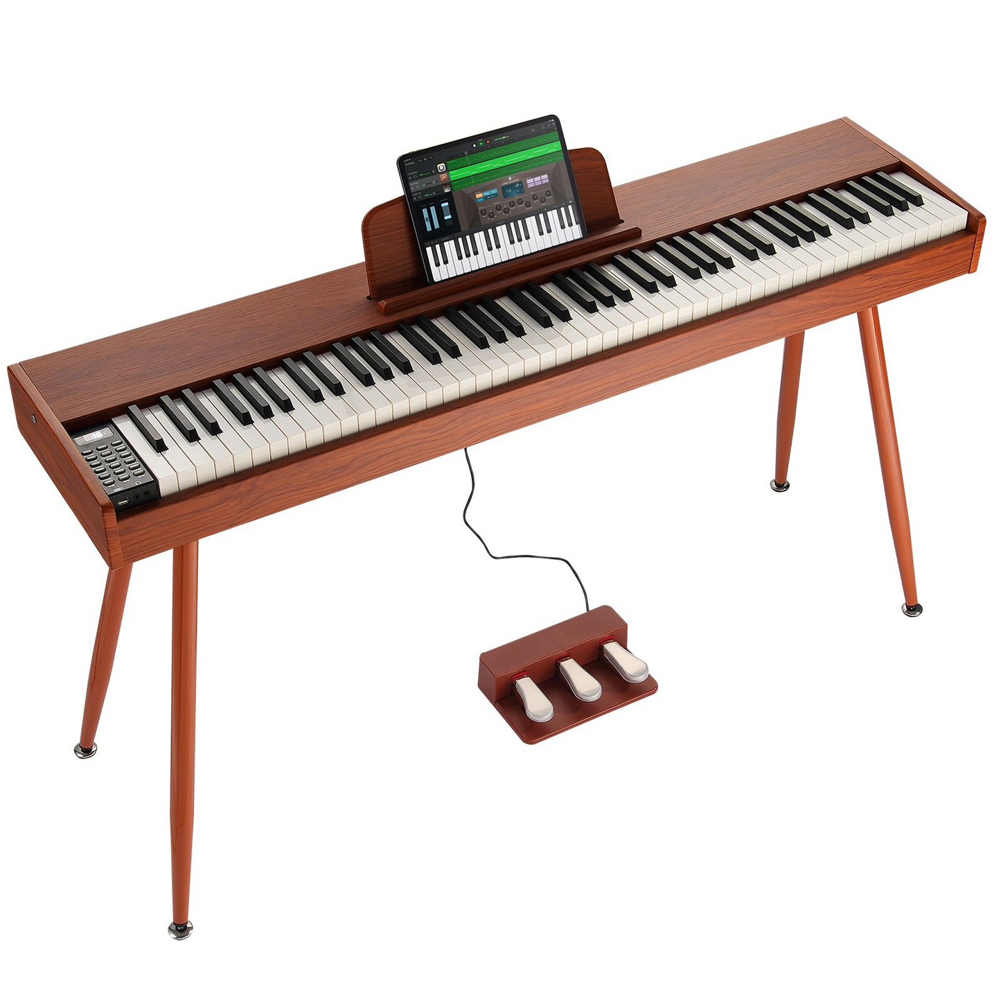 VEVOR 88 Key Fully Weighted Digital Piano Dual Keyboard Four Legged Stand