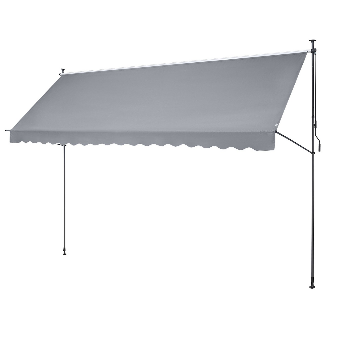 VEVOR 178x47" Patio Awning Retractable Awning Sunshade Shelter with Crank Handle