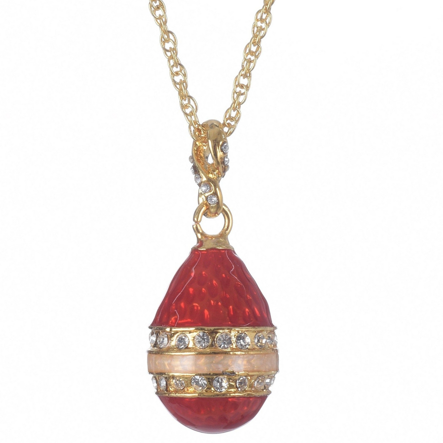 Red Egg Pendant Necklace