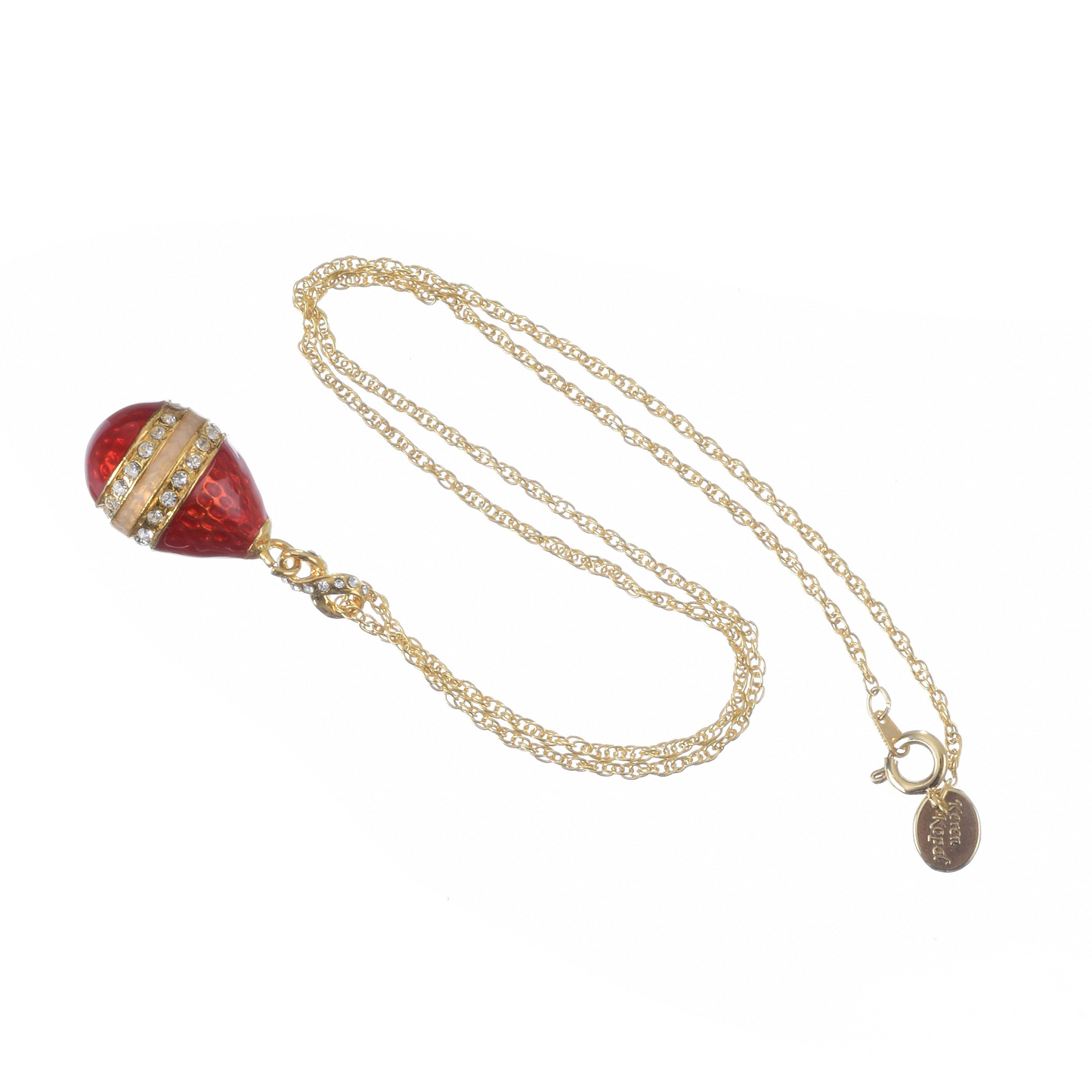 Red Egg Pendant Necklace