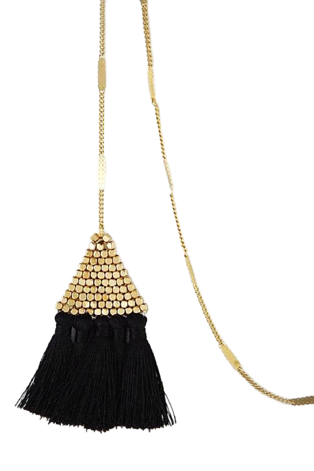 Triangle Tassel Lariat Necklace