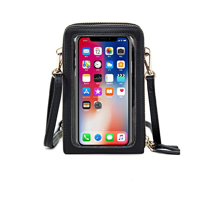 Touchable Screen Crossbody Mini Cell Phone Bag