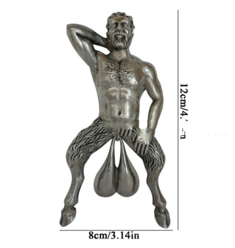 Muscle Man Resin Pendant Funny Doorbell Door Knocker Ornament