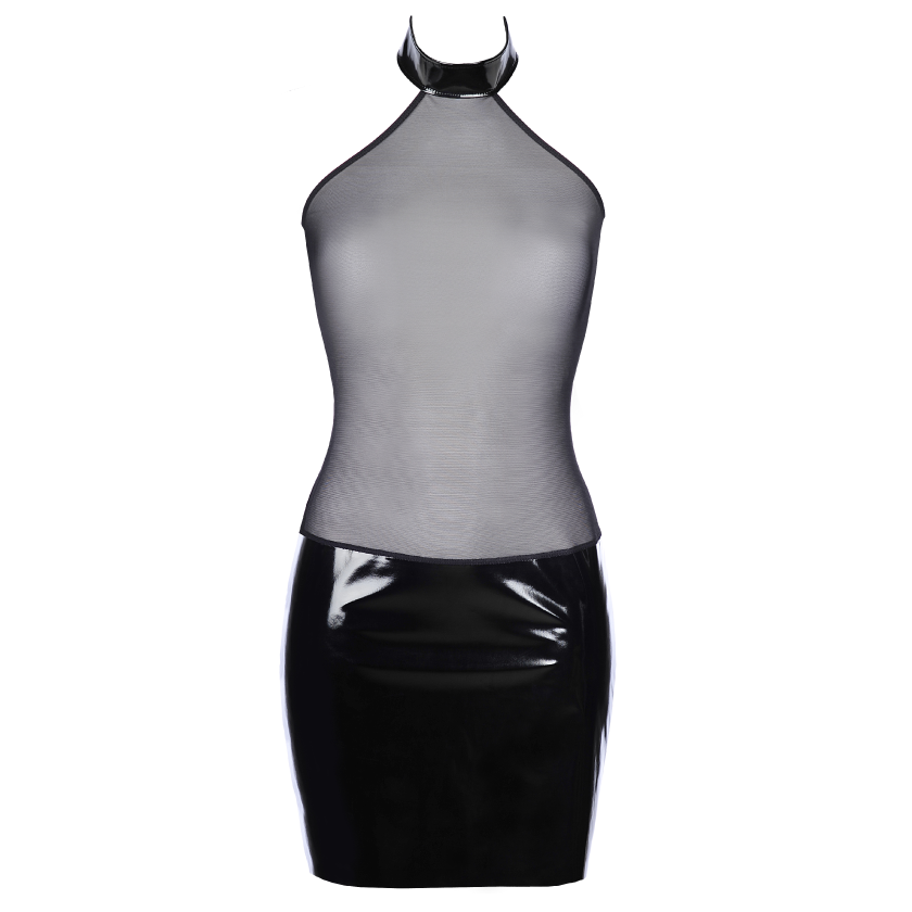 Sexy Black Latex Dress Axami Queen of the Night
