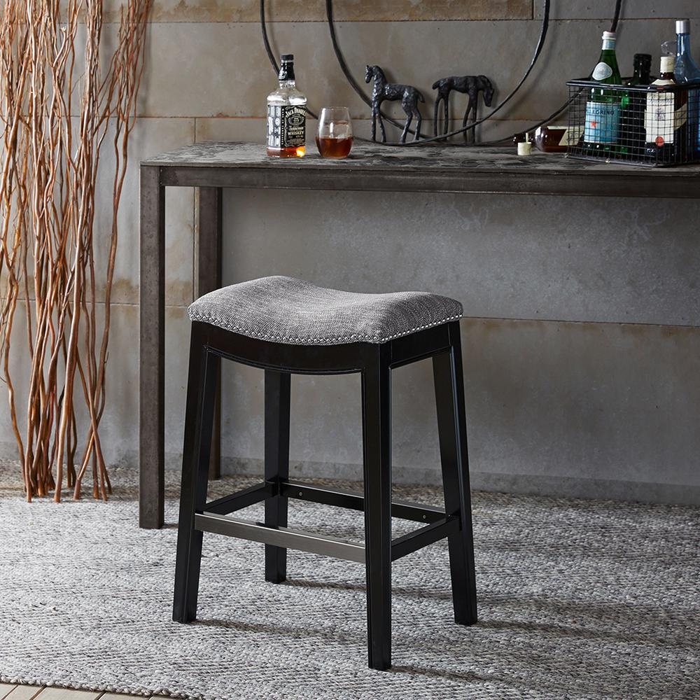 Belfast Saddle Counter Stool, Grey