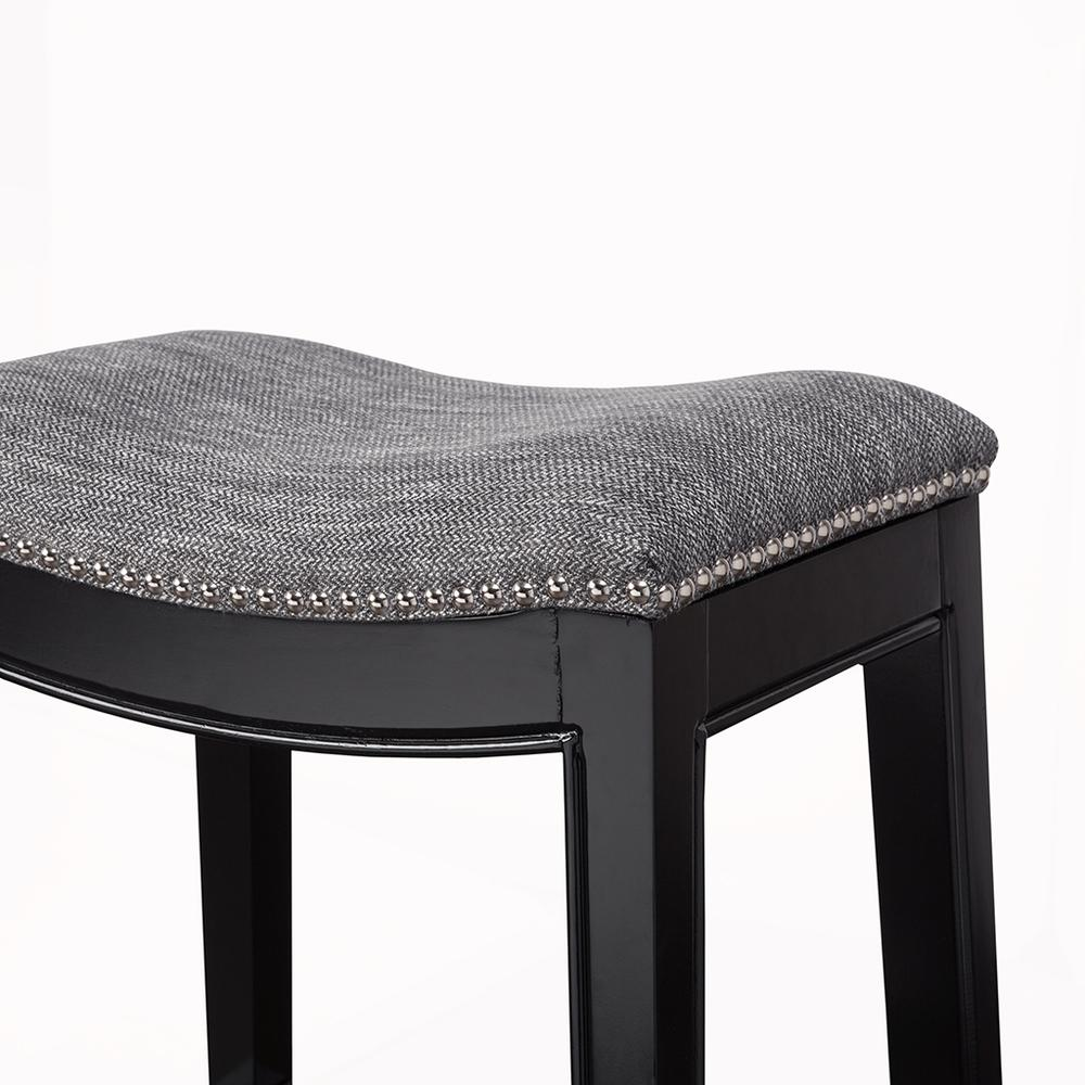 Belfast Saddle Counter Stool, Grey