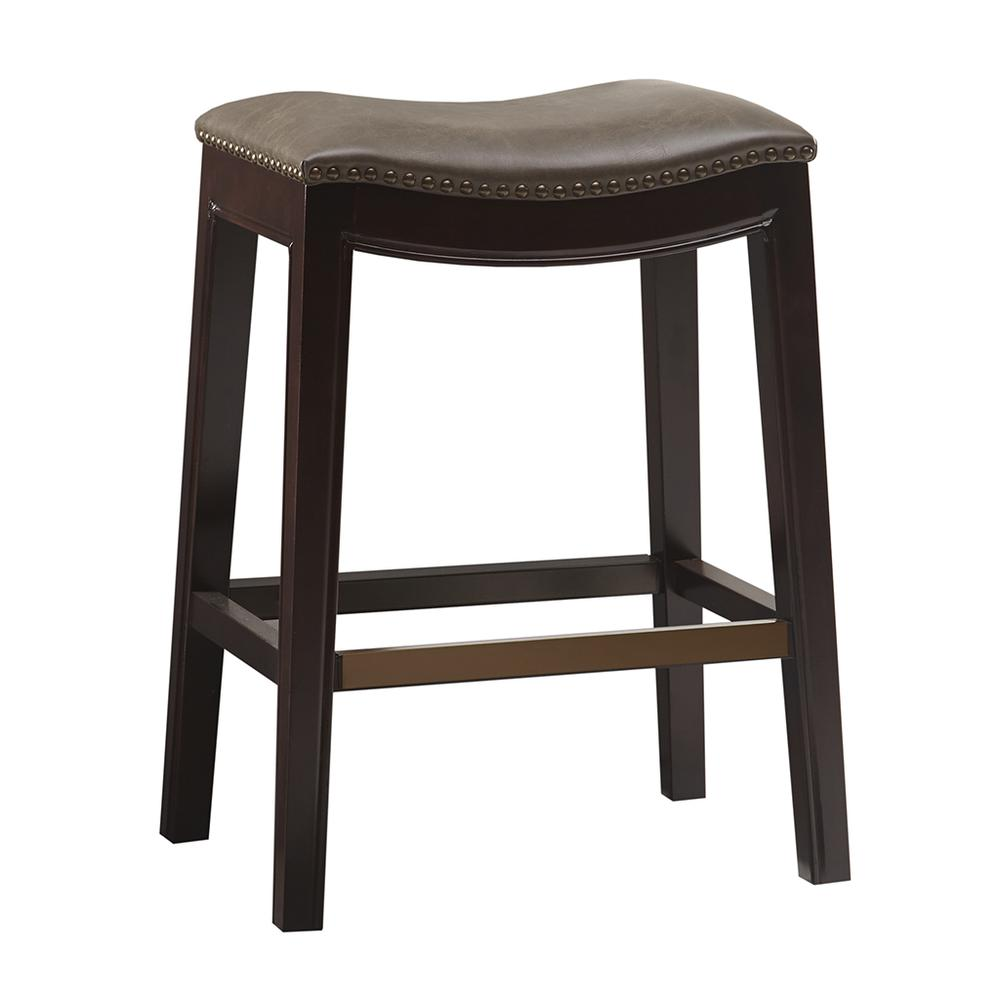 Belfast Saddle Counter Stool, Grey