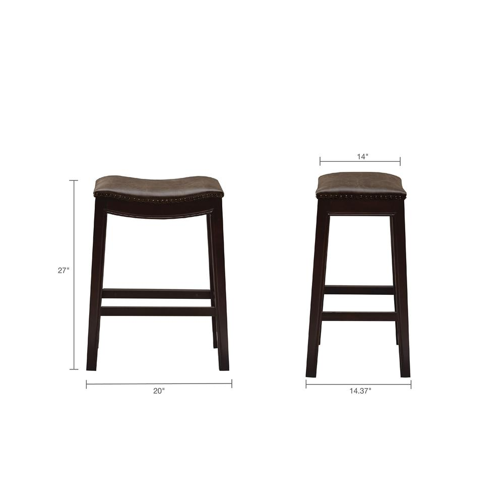 Belfast Saddle Counter Stool, Grey