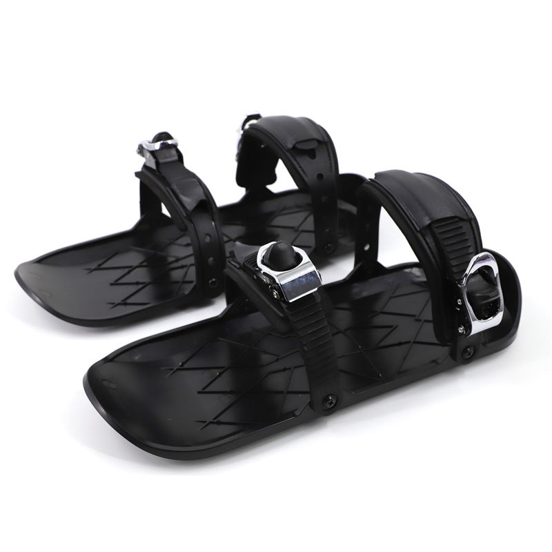 Winter Outdoor Single Sled Children Adult Free Size Mini Snowboard Shoes