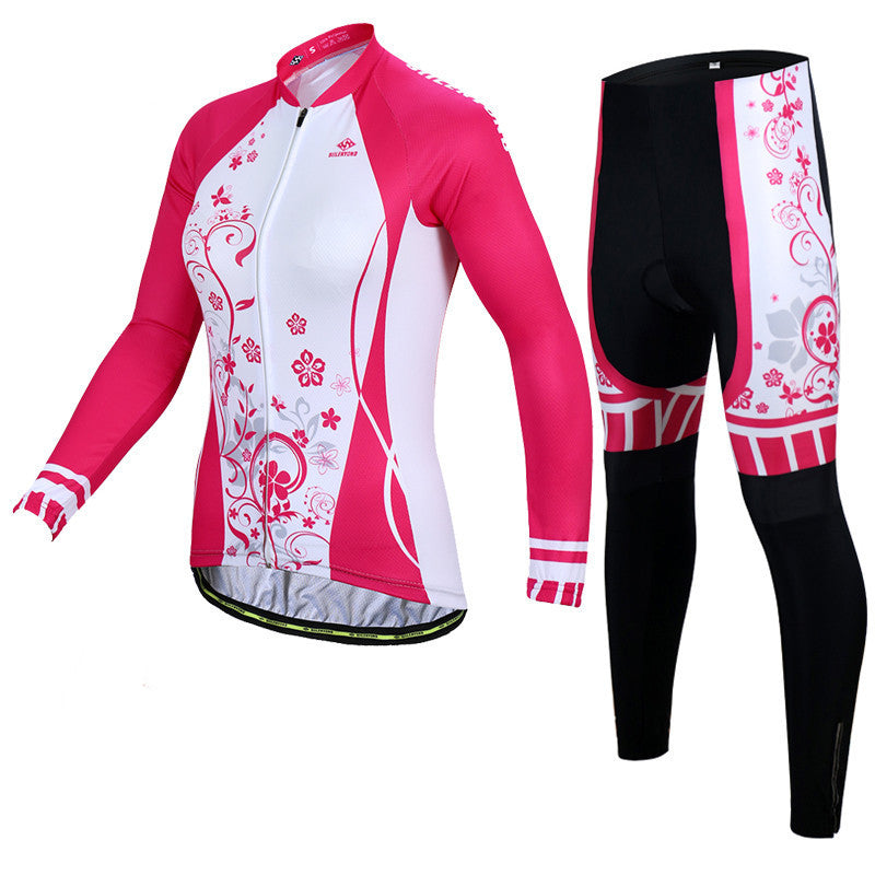 Pre-determined Winter Warm Cycling Jersey Suit Women