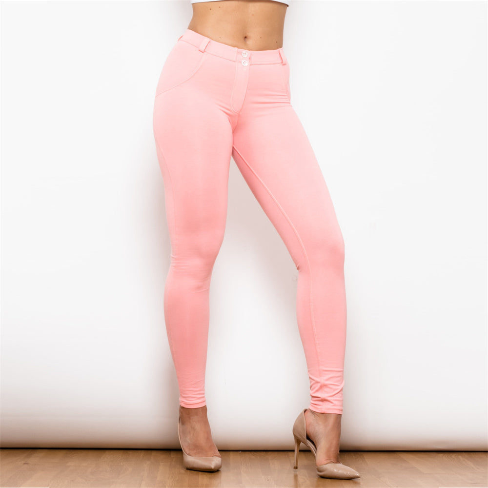 Shascullfites Melody Hot Shaping Leggings Running Tights Hot Women In Leggings Light Pink Leggings For Women