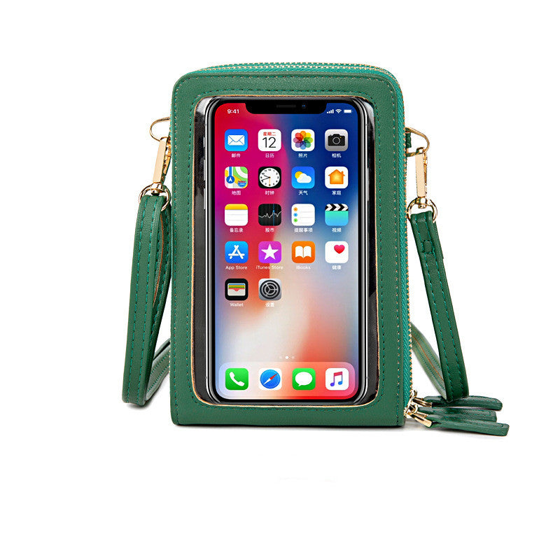 Touchable Screen Crossbody Mini Cell Phone Bag
