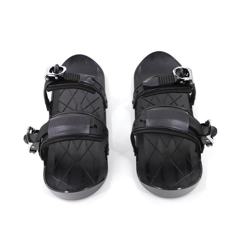 Winter Outdoor Single Sled Children Adult Free Size Mini Snowboard Shoes