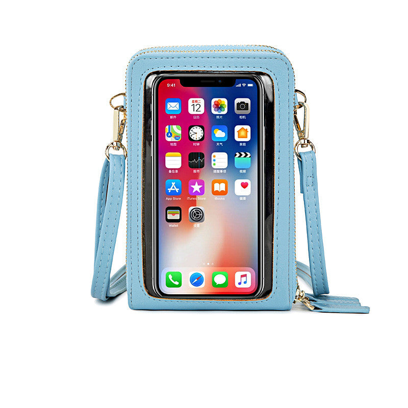 Touchable Screen Crossbody Mini Cell Phone Bag