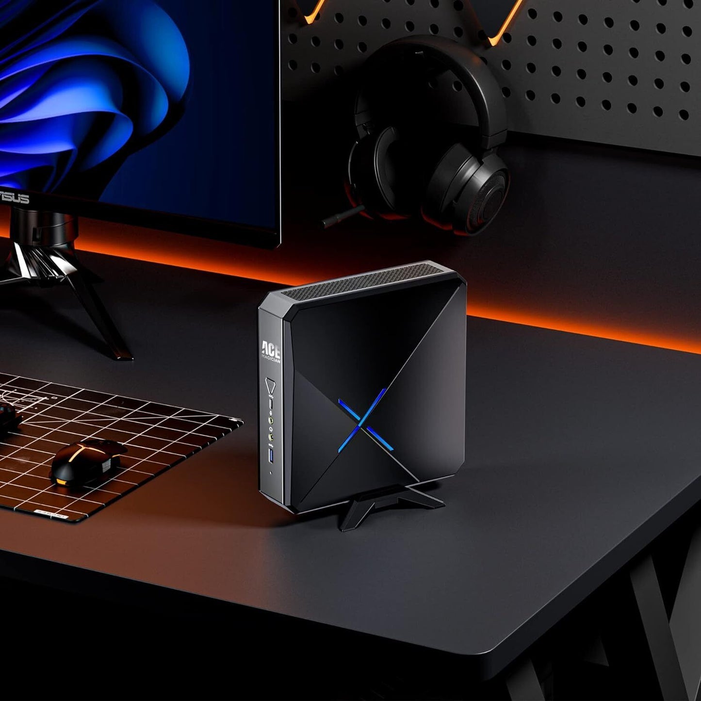 Gaming PC Mini PC AMD 5800H Graphics Card RX6400(4GB) 32GB DDR4 512GB SSD WIFI6