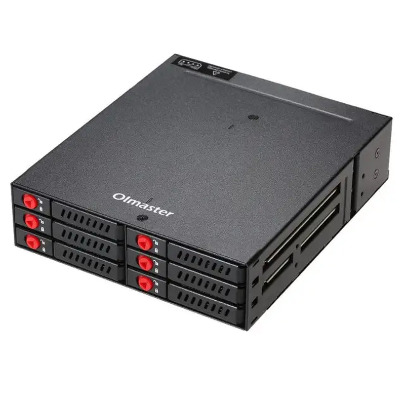 4/6-Bay 2.5Inch SATA SSD HDD Hot Swap Mobile Rack/Enclosure Hard Disk Enclosure Rack Data Storage for 5.25 Drive Bay