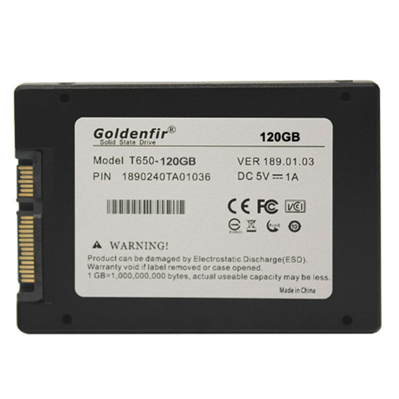Goldenfir SSD 2.5 Inch 500GB 256GB 128GB 512GB SATAIII Disk HD SSD Sata 120GB 240GB 480GB 1TB Disco Duro Interno Disque Dur HDD
