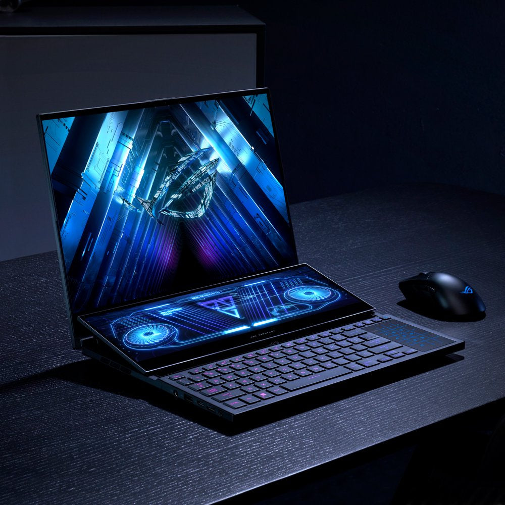 ROG Zephyrus Duo Gaming Laptop, 16” QHD, NVIDIA RTX 4080, AMD Ryzen 9 7945HX, 32GB DDR5, 1TB SSD, Win 11 Pro, GX650PZ-XS96