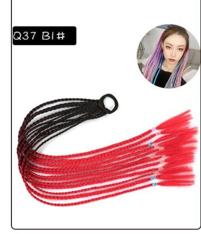 a group of braided hair