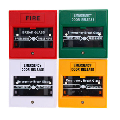 Wired Security Switch Break Glass For Fire Alarm Emergency Exit Release Button