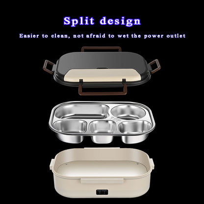 Home Plug-in Self-heating Compartment Lunch Box