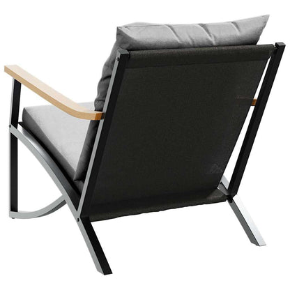 4-piece balcony furniture set with cushions,   garden bench