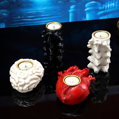 Halloween Heart Candlestick Decoration Horror Decoration Props