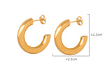 Minimalist Gold-Tone Fashion Earrings