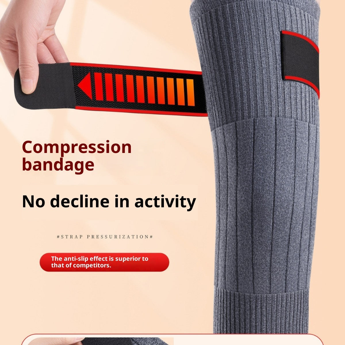 a person holding a compression bandage