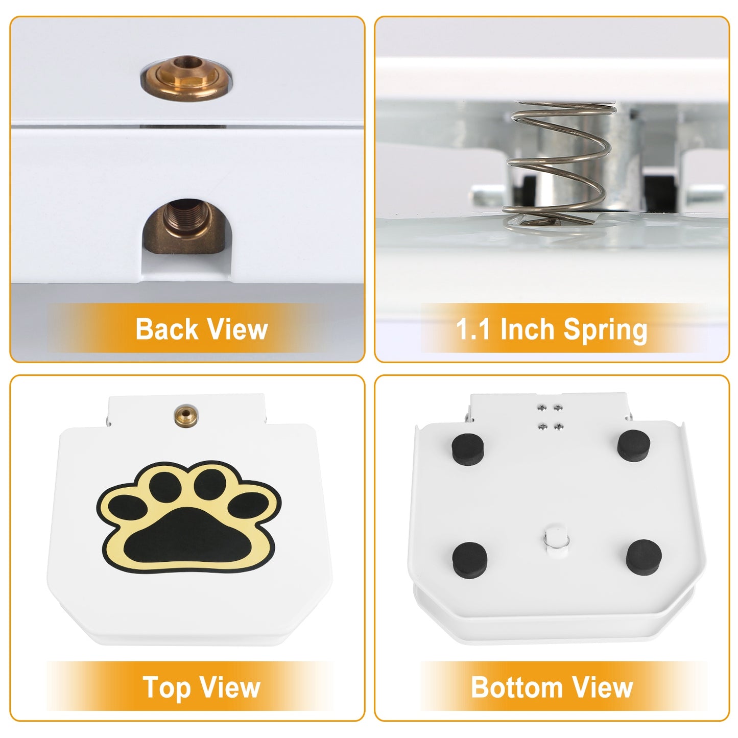 1Pc Dog Water Fountain Outdoor Dog Pet Water Dispenser Step-on Activated Sprinkler With Interactive Paw Pedal Valve For Drinking Water