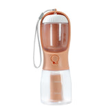 3-in-1 Portable Dog Water Bottle with Food and Waste Bag Storage