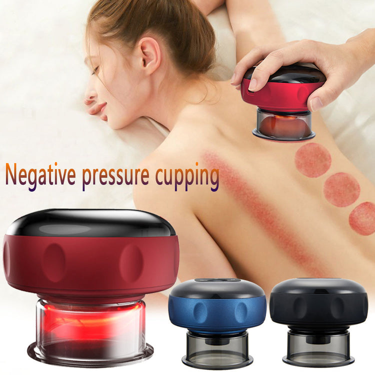 a woman lying down with a red spot on her back